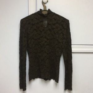 Women’s Stretch Lace Turtleneck